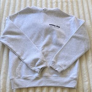 White Fox Boutique Light Gray Crewneck Sweatshirt